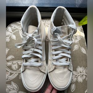 Vans Sk8 Hi Slim Cream Color Size 7
